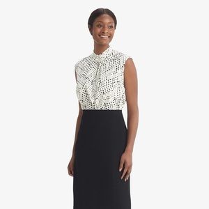 MM. LAFLEUR CRISTETA dotted top blouse medium NWT